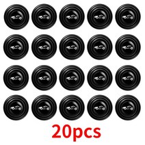 자동차 도어 충돌 방지 실리콘 패드 방음 개스킷 충격 씰링 고무 에지 스티커, 20PCS with logo
