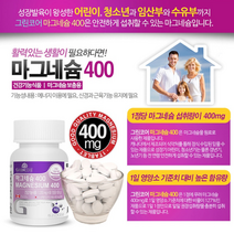 캐나다 그린코어 마그네슘 400 1200mg x 90정 신경과 근육기능 유지 에너지 UP 눈떨림 건강 영양제, 2병
