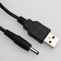 usb 전원 케이블 DC3.5mm-1.35mm, 블랙