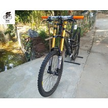 Kalosse 20 110mm 유압 브레이크 24 속도 DH 산악 자전거 풀 서스펜션, 노랑, 26  17 165-175cm
