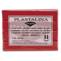 전문가용 유점토 Plastalina 453g Van Aken, 빨강(Red)