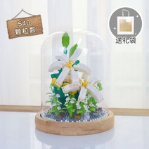 중국산 레고 로맨틱 블록 플라워레고 차이나 부케 장미꽃 세트 남녀 어린이 선물, 옵션8