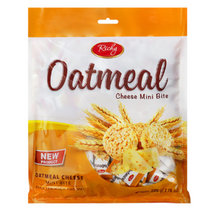 오트밀 미니바이트 치즈 220g 3개 치즈맛 대용량 곡물 과자 인간사료 사무실간식, (new) 오트밀 치즈맛 (220g) x