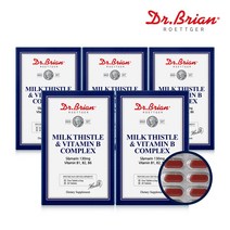 닥터브라이언 밀크씨슬 앤 비타민 비 콤플렉스 30정X5통(5개월분), 30정, 5개