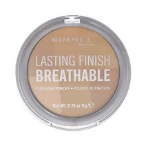 림멜 Rimmel 런던 래스팅 Finish Breathable Finishing 파우더 001 Ivory 우먼 0.31 oz, 1 Count