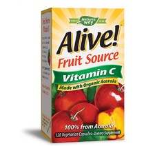 얼라이브 미국 천연 비타민c 아세로라 500mg 120캡슐