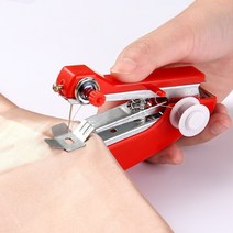 가죽공예 1pcs 레드 미니 재봉틀 바느질 무선 핸드 헬드 옷 휴대용 재봉틀 세공 도구 액세서리 뜨거운 판매, 1 개 흰색