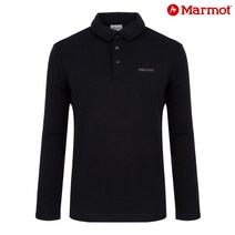 [마모트] 남성 자수로고 포인트 기모 피케 티셔츠 MA20SHSMTS05_BK