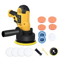 RUN 기술 전동 자동차 광택기 14p 세트 핸드 셀프 차량 왁싱 유막제거, TZ322