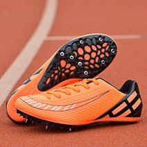 점핑 신발 점핑슈즈 초경량 스파이크 신발 남성 및 여성 전문 트랙 필드 레이스 트레이닝 스포츠 롱 점프 스프린트 스파이크 러닝 네일 스니커즈, 45, HY-010-E