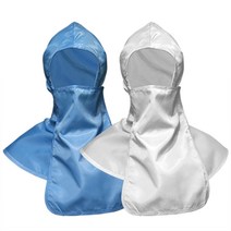 방진마스크후드 제전모자/방진용품/제전용품/방진복/무진복/제전복/크린룸 작업복, 1개, 스카이블루