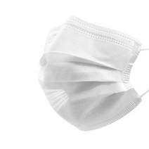 더질러 국내배송 멜트블로운 3중 필터 일회용 대형 마스크 50 (화이트), 50매입, 1팩, 화이트