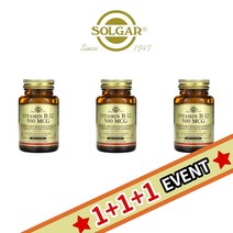 솔가 2+1 비타민 B12 B군 비군 시아노코발라민 500mcg 100정, 1개, 기본