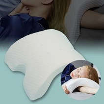 옆잠베개 메모리폼 터널형 팔배게 경추 목이편한 낮잠용 등받이 다용도 쿠션