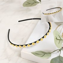 꽃 헤어밴드 옐로우 철머리띠 안아픈머리띠 명품머리띠 명품헤어밴드 얇은머리띠 머리띠재료 남자헤어밴드 단