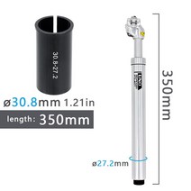 쇽업쇼바 쇼바 자동차 뒤 좌우공용 하체부품 UNO M 자전거 충격 흡수기 350mm 서스펜션 시트 포스트 272/286/30/304/308/309/316/33 568EA 6 호환, 09 S-350mm 30 8mm