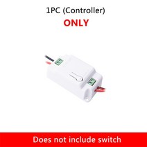 Tiktango-터치 스위치 EU 표준 화이트 크리스탈 유리 패널 터치 Ac220v 1 세트 웨이 벽 조명 스크, 02 Controller only