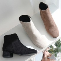 [KT알파쇼핑]둥근코 앵클부츠 앵글 사랑스런 스웨이드 여성부츠