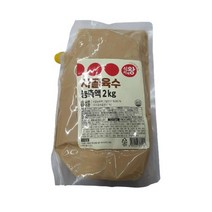 식자재왕 사골 육수 농축액 2kg 돈골 우골 곰국 곰탕, 1개