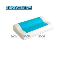 젤 정형 외과 메모리 폼 침대 냉각 베개 50x30x10-7cm 자궁 경부 척추 슈퍼 소프트 편안한 수면, [01] 50x30x7cm, [02] gel pillow no case