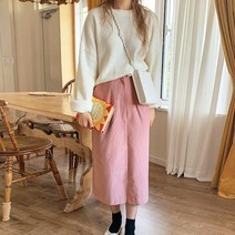 마티 니트 스웨이드 스커트 SET