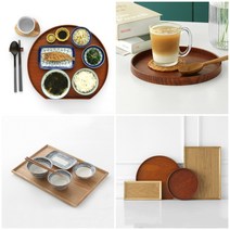 반달우드트레이 반달쟁반, 내추럴 직사각 트레이 (대)