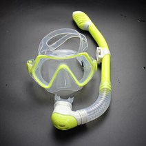 인기있는 AntiFog 어린이 스노클링 마스크 전문 스쿠버 키즈 다이빙 실리콘 안티-안개 와이드 비전 어린이위한, YELLOW