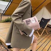승무원면접복 여자면접복장 아나운서자켓 [JPQF] 정장 재킷 가을 느슨한 다용도 통근