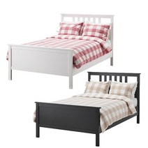 이케아 HEMNES 헴네스 슈퍼싱글 침대 프레임+갈빗살세트 120x200cm/매트미포함/슈싱사이즈/침실, 화이트_091.983.94