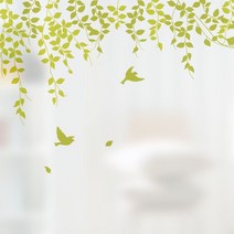 무점착반투명시트_꿈의정원_A01_W90xH90cm, 없음