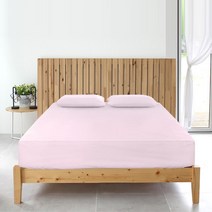 진드기방지 침대 매트리스 커버 핑크 싱글 S 침대커버