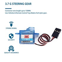 드론 조종기 리모콘 조종 마이크로 3.7g 서보 제어 Aeromodelling 항공기 비행 방향 헬리콥터 모델 4.8 ~ 7, 한개옵션0