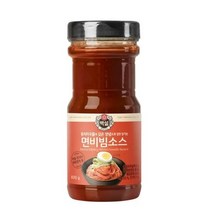 CJ더마켓 메뉴 개발 소스 만들기 황금 레시피 백설 면비빔용소스 양념 만능 비빔 국물 볶음 요리 국수 890G, 21개