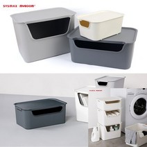 옷장 장난감 수납 보관 정리 덮개 리빙박스 신박한 다용도 공간BOX, 소-쿨그레이