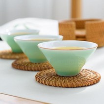 라탄 티코스터 원형 컵 받침대 8cm DD-10923, 상품선택