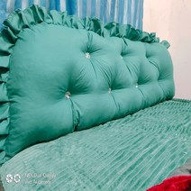 SKANDSALO 화이트 레이스 침대헤드쿠션 등받이 경사 베드, D 50X90cm