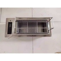 업소용 양꼬치 기계 화로 숯불 전기 바비큐 꼬챙이, 실버 상업용 전기 오븐