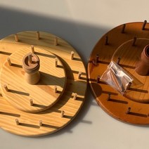 [세아퀼트] 퀼트실 실패꽂이 실꽂이 (20구), 밤색