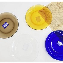 키친앤유 리스 디저트 접시 듀라렉스 강화유리 플레이팅 카페 브런치 업소 빈티지 레트로 그릇, 사파이어