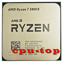 라이젠5800X AMD Ryzen 7 5800X R7 3.8 GHz 8 코어 16 스레드 CPU 프로세서 7NM L3 = 32M 100-000000063, 한개옵션0