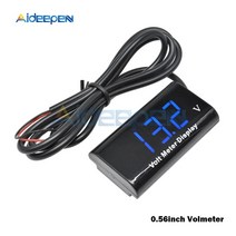 전기 배선 테스터기 테스타기 DC 818V IPX6 방수 온도 전압계 12V 자동차 보트 오토바이 0.56 인치 LED 볼, 06 Voltmeter