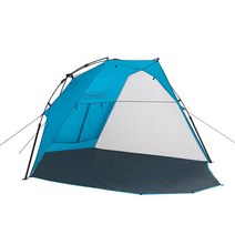 콜맨 Shoreline 비치 텐트 인스턴트 쉐이드 2.4 x 1.2m(8 4피트) 휴대용 블루 낚시텐트 돔텐트 캠핑텐트 캠핑용품 천막텐트