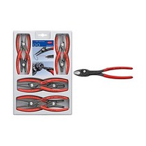 KNIPEX 공구 00 2004 SB 정밀 서클립 스냅링 레드 플라이어 8종 세트, Pliers + TwinGrip Pliers