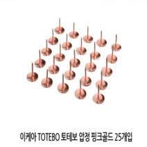이케아 TOTEBO 토테보 압정 핑크골드 25개입, 3개