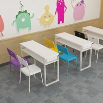 미술학원 책상 테이블 와이드 학원책상 고등학교 학원, 600x400x750 단층 흰색