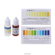 1 세트 실용적인 pH A2O 물 pH OTO 듀얼 테스트 키트 100-125 테스트용 테스트 카드 포함 도구 액세서리 new