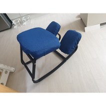 바른자세 철제 흔들의자 자세교정 무릎 의자 (의자+호환 쿠션+호환 커버)(세트), A