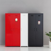 마켓비 MKB 철제 캐비넷 / 사무실 철재 수납장 원룸인테리어 옷장시리즈, MKB 캐비넷긴세로 2문수납장 라이트그레이