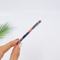 프랑스핀 호피 마블 슬림 베이직 8.5 cm 빼빼로 헤어 자동핀