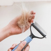 반려견 빗 장모종 단모종 갈고리형 브러쉬 소형 털빠짐 비숑빗 엉킨털 갈이시기 죽은털 라니안미용, 핑크 소형, 본상품선택